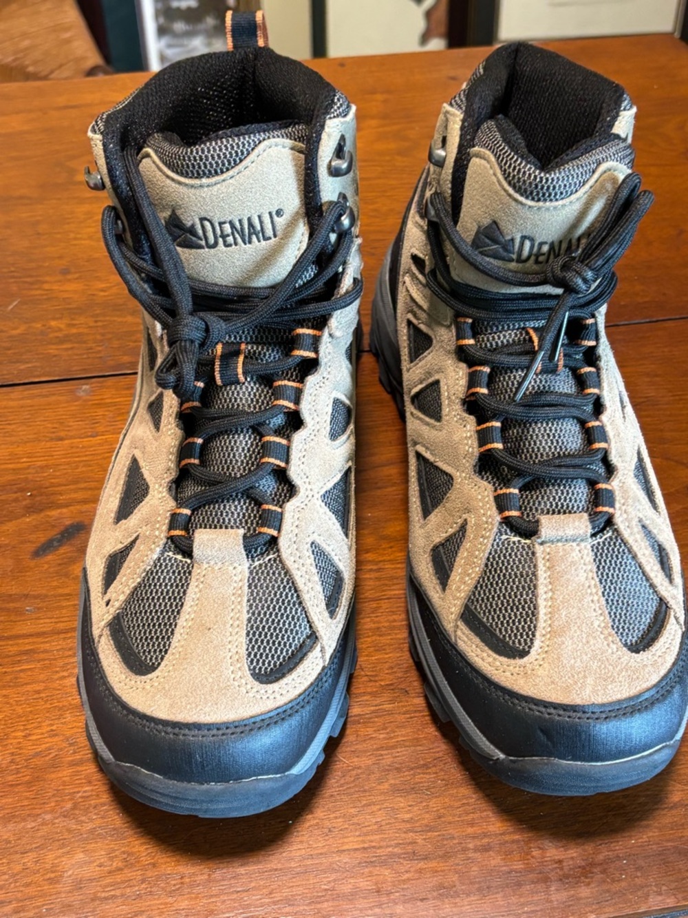 DENALI Brown Suede Leather Outdoor Hiking Boots Mens Size US 12 EUR 46